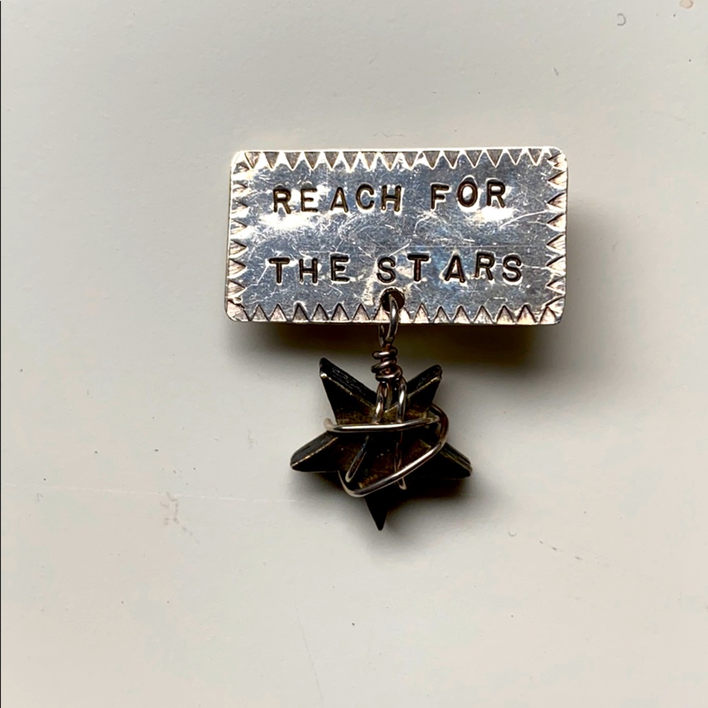 Silver Pin Reach for the Stars ✨
